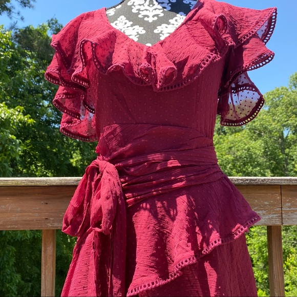 LIKE NEW ASOS Design Chiffon Midi Dress - Picture 4 of 5